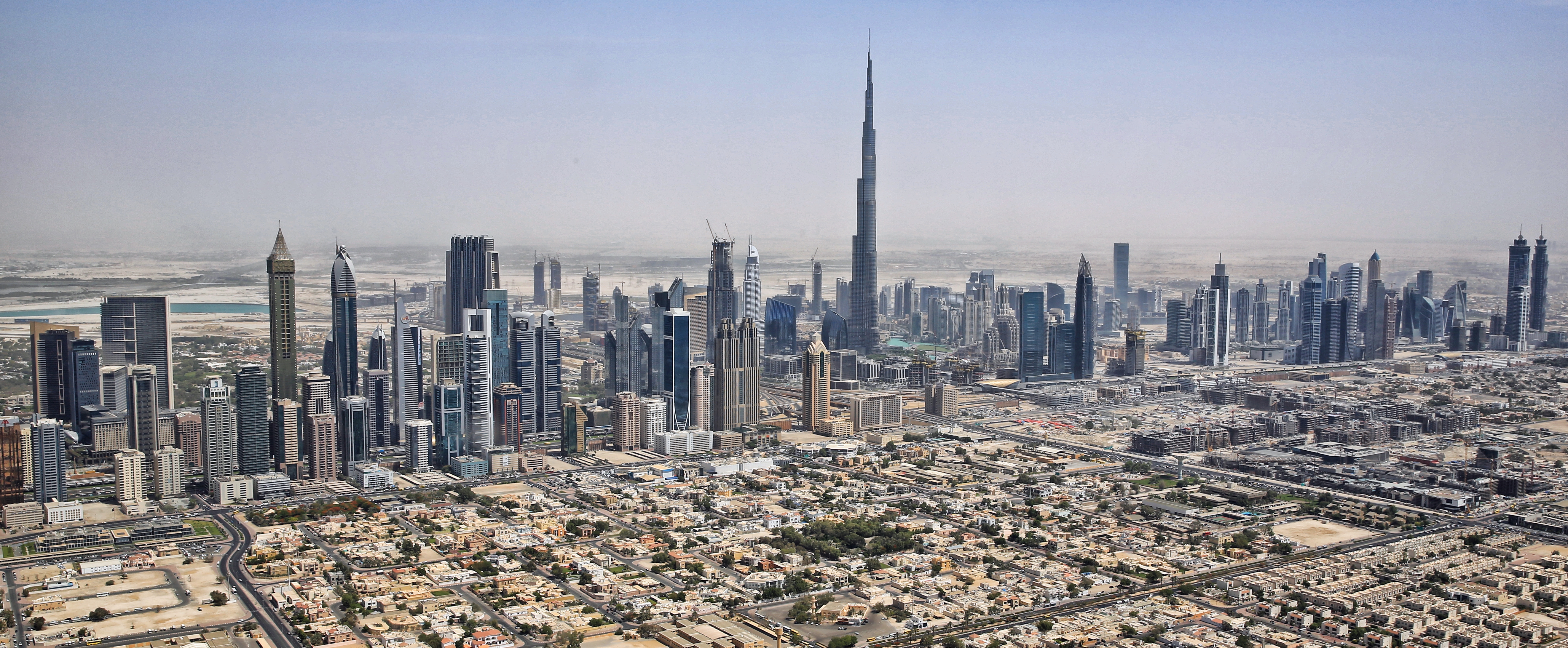 Dubai skyline with the Burj Khalifa