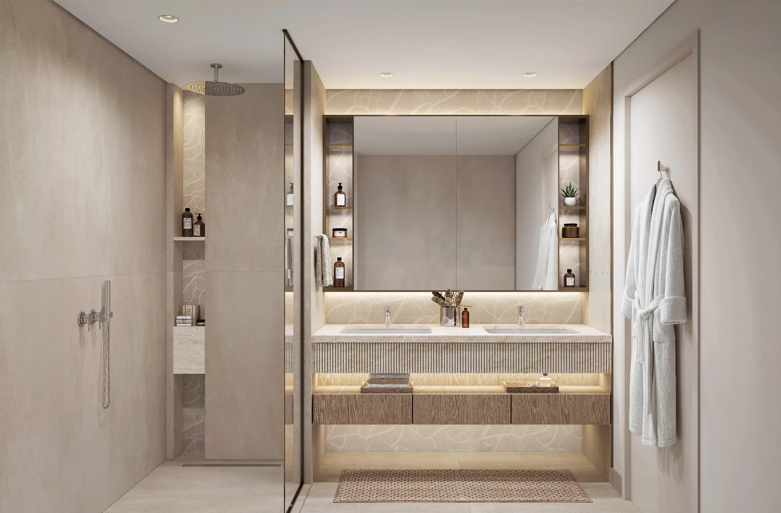 Unbranded interior rendering of a residential bathroom; no explicit developer, project, location, or date is visible.