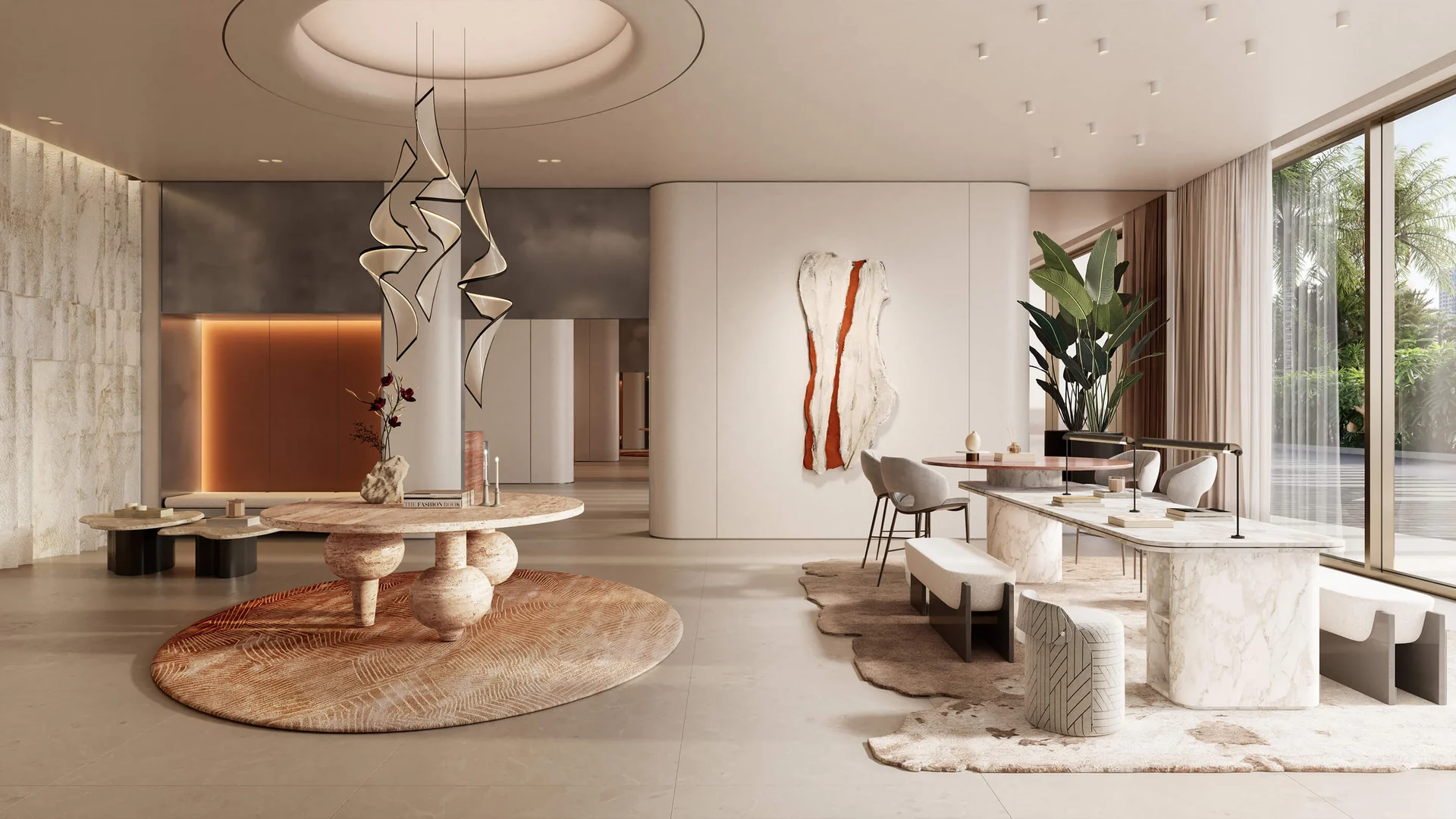 Eltiera Heights lobby lounge and communal seating